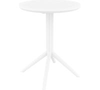 Table pliante Sky round 60, ronde - blanche