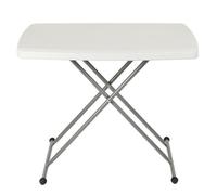Table pliante - SUPFINE - Blanc - HDPE - 75x50x50-74cm - 20kg
