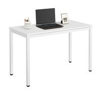 Table polyvalente pour le télétravail et la cuisine - Bureau moderne - 120x60 cm - Table à manger - Blanc