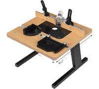 Table pour défonceuse, réglable en hauteur, capacité de charge de 200 kg, noire