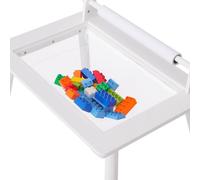Table pour enfants Deluxe avec chaise – Bureau pour enfants – Planche à dessin – Table de jeu – Bureau pour enfants – Meubles pour chambre d'enfants – Blanc – Table créative pour enfants