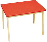 table pour enfants roba, en bois massif et MDF, avec plateau laqué en couleur