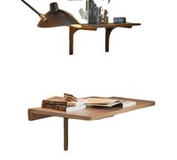 Table rabattable murale, design peu encombrant, installation facile, 60 x 36 x 26 cm, marron