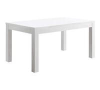 Altobuy Table rectangulaire DEYTON 138 x 80 cm laquée blanc brillant
