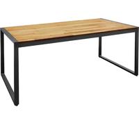 Table rectangulaire Bolero en acier et bois d'acacia, style industriel