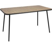 Table rectangulaire Bolero Santorini aspect bois, 1400 mm