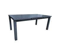 Table Rectangulaire Extensible Santorin 8/10 Personnes En Aluminium Finition Uni Gris-Bleuté - Jardiline Multicolore