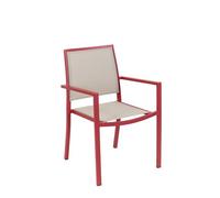 Table Rectangulaire Extensible Santorin 8/10 Personnes En Aluminium Finition Uni Terracotta - Jardiline Marron