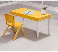 Table rectangulaire jaune pour enfants Meubles de chambre d'enfant design et luxueux