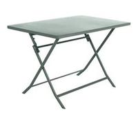 Table de jardin pliante rectangulaire GREENSBORO Vert olive 4 places - Acier traité époxy, Traitement antirouille renforcé Hespéride