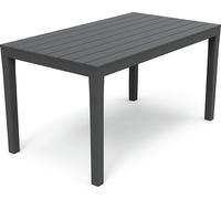 Table rectangulaire pour l'extérieur. Couleur : noir 72x138x78cm ipae progarden