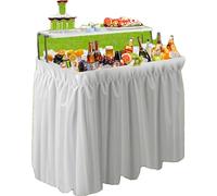 Table réfrigérée d'extérieur, espace de rangement supplémentaire, design pliable, BLANC