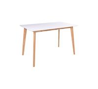 Table Repas 120x70cm Naturelle et Blanche - GRAM -
