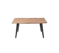 Table Repas 150cm Allongeable Plateau Effet Bois Brut - STIK - ALTOBUY Marron G
