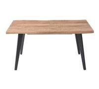 Table Repas 150cm Allongeable Plateau Effet Bois Brut - STIK - ALTOBUY Marron G
