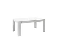 Altobuy - Table repas Weiss - 180 cm - Blanc laqué brillant