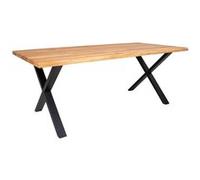 Table Repas 200cm Plateau Chêne et Pieds Acier - CIOTAT -