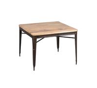Table Repas Carrée 100cm Aspect Vieilli - REPLAY -