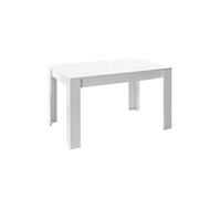Table Repas Extensible Blanc Laqué Brillant - WEISS -