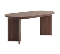Table repas extensible en bois 160/200 cm ""Sorell"" - 8 places - Marron