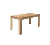 Table Repas Extensible Plateau et Pieds Aspect Bois Cadiz - CADIZ -
