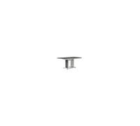 Table Repas MARIKA - 160cm Effet Pierre Pied Central Ouvert -