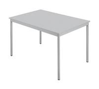 Table restauration rectangulaire L 120 x P 80 cm - Klass - plateau gris