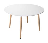 Table ronde 120cm blanche martha