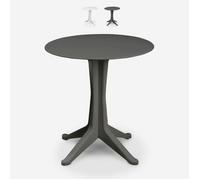 Table ronde 70cm pour jardin extérieur terrasse bar restaurant Progarden Levante, Couleur: Anthracite