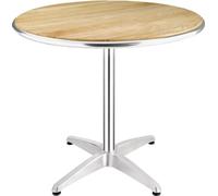Table ronde Bolero en frêne, 1 pied, 80 cm