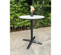 DCB Garden – Table ronde de jardin – Acier, plateau HPL