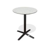 Paris Prix Table ronde de jardin Bistro en acier, plateau terrazzo