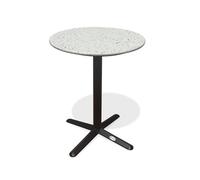 Paris Prix Table ronde de jardin Bistro en acier, plateau terrazzo