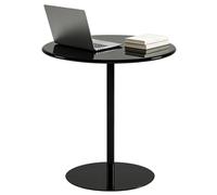 Table ronde de patio, table de bar gris-vert, table basse et cocktail | Table de bistro d'extérieur, table de salle à manger à hauteur de comptoir, table d'appoint haute(Noir,60x60x104cm)
