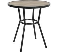 Table ronde d'extérieur Bolero Marston noire 700 mm
