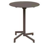 Table ronde d'extérieur pliable de 60 cm de diamètre pour bars et pubs, peu encombrante, avec structure et plateau en acier Bazar - DarkGray