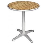 Table ronde Bolero en frêne, 1 pied, 80 cm