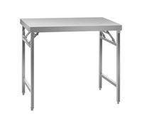 Table ronde en inox - ECO - 60 x 100 cm - 200 kg - pliable - Royal Catering