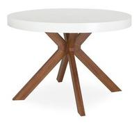Paris prix Table ronde à manger extensible - Blanc
