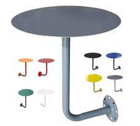 Table Ronde Murale, Bureau Flottant Petite Table D'appoint en Forme De L，Petite Table D'appoint De Comptoir pour Cocktails, Pubs, Bureaux, Desserts, Salles D'attente Et Salons(Gris,35x45cm)