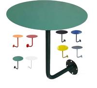 Table Ronde Murale, Bureau Flottant Petite Table D'appoint en Forme De L，Petite Table D'appoint De Comptoir pour Cocktails, Pubs, Bureaux, Desserts, Salles D'attente Et Salons(Vert,40x45cm)
