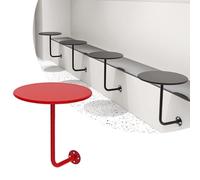 Table ronde murale L-SD flottante pour café et magasin de desserts, peu encombrante, vert slish green Accent moderne, pour salle à manger murale moderne, parfaite pour les petits