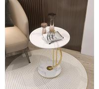 Table ronde， Petite table ronde Martini, de chevet d'angle(/Gold a)