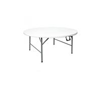 Table ronde pliable au centre blanche 1530 mm -