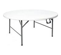 Table ronde pliable au centre blanche 1530 mm - Bolero G