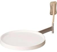 Table Ronde Pliante Murale, Plateau LatéRal TéLescopique RéGlable pour Canapé, Design Pliable pour Chambre ou Balcon(A)