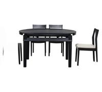 Table ronde Salle à manger Bois Tables rondes Designer Original Bois Pliable Set Nouveau