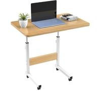 Table roulante de lit canapé réglable en hauteur 60x40cm beige - LDSZXNE