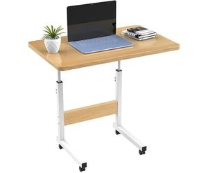Table roulante de lit canapé réglable en hauteur 60x40cm beige - LDSZXNE