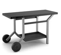 Table roulante en acier pour plancha Forge Adour - Noir et gris clair mat